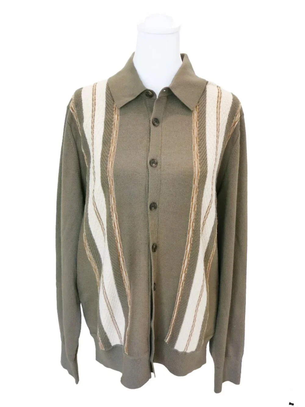 GUEST IN RESIDENCE Unisex Green Cotton BAJA PLAZA Knit Sweater Shirt Cardigan M - Picture 5 of 9
